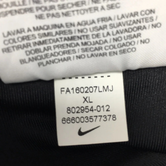 Nike Dri Fit Black Green Power Training Poly Tight - Picture 12 of 12